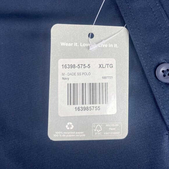 Trimark Real Men Wear Pink Polo Shirt Mens XL Blue American Cancer Society - Picture 7 of 10